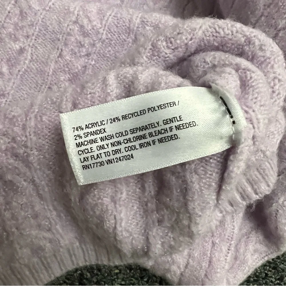 TARGET X FUTURE COLLECTIVE Lavender Light Purple Midi Sweater Skirt Pockets Sz M